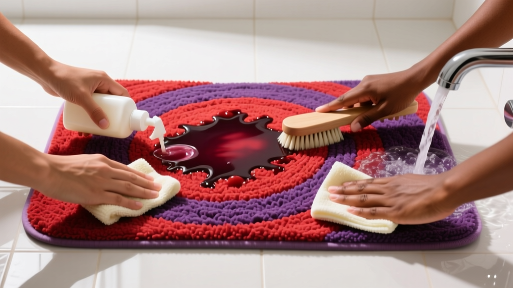Tested: How to Get Food Coloring Out of Bath Mat Fast