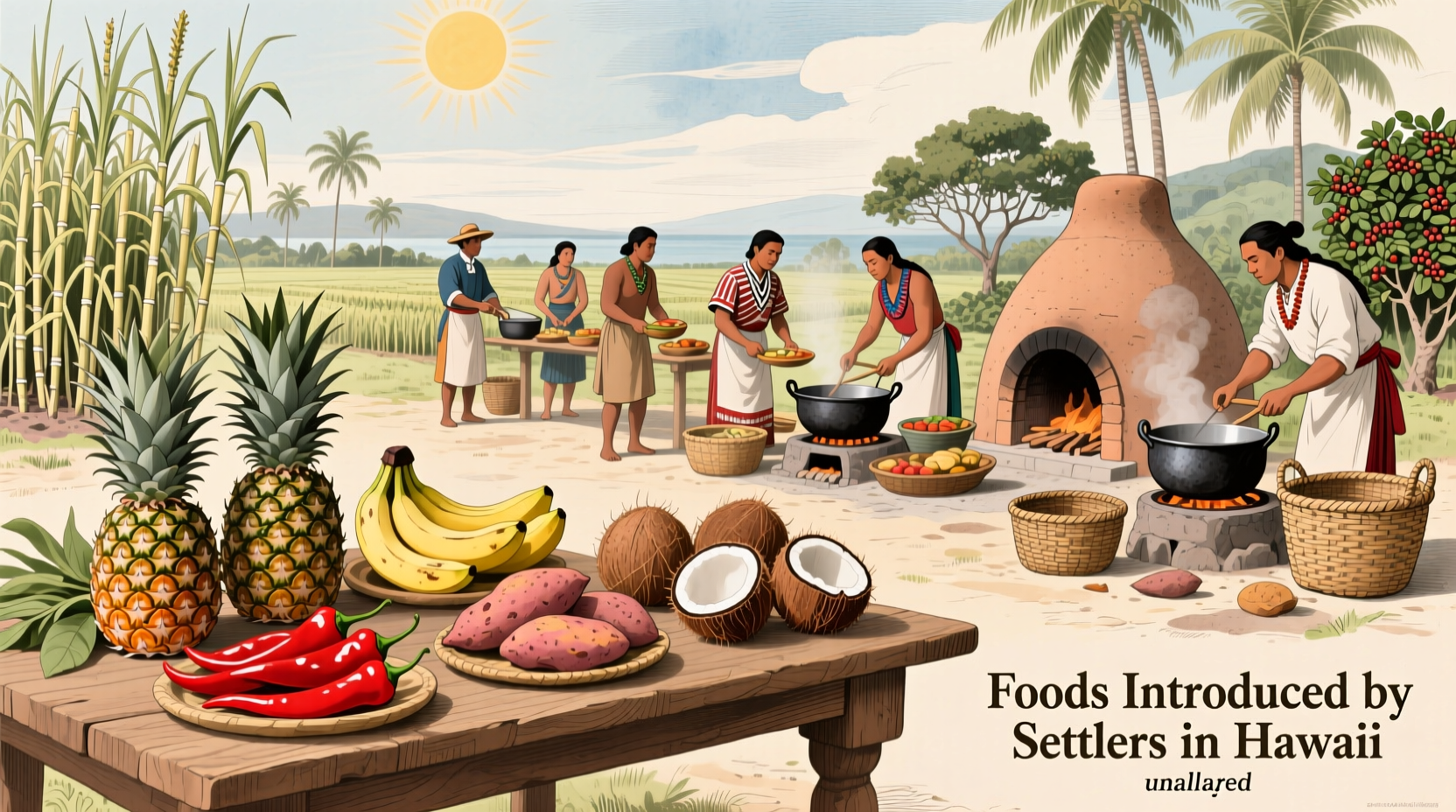 Foods Introduced by Settlers in Hawaii: Historical Transformations