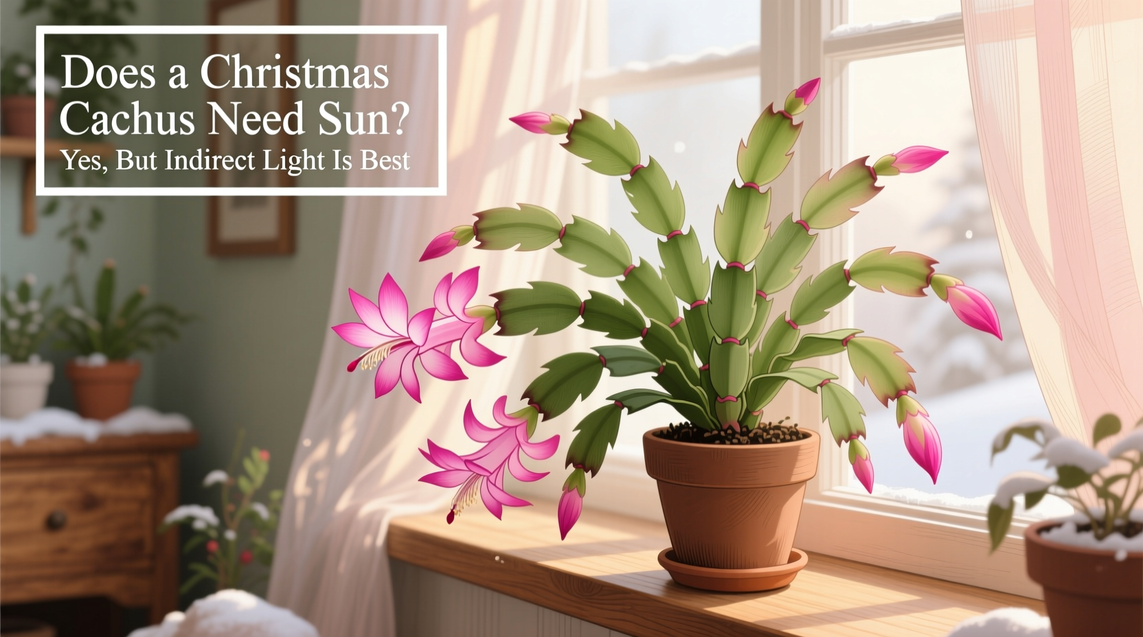 does a christmas cactus need sun