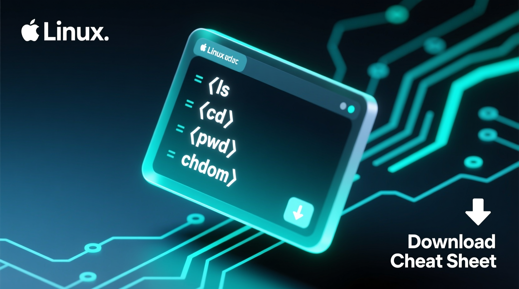 learn basic linux commands with this downloadable cheat