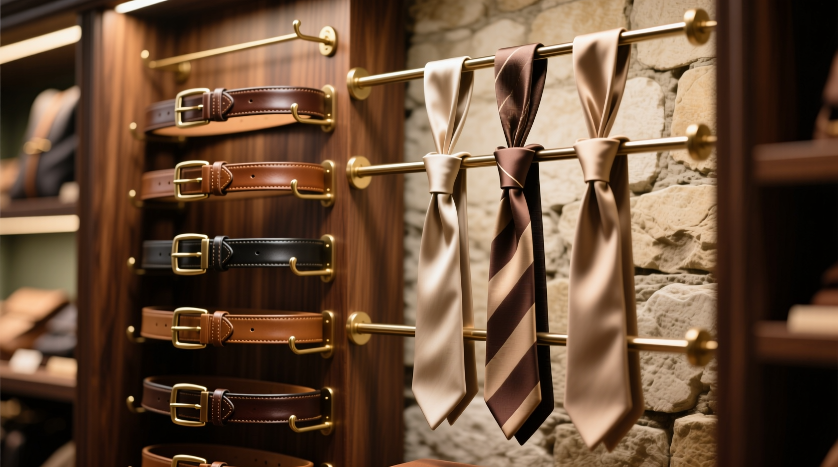 closet organization tips belt tie storage