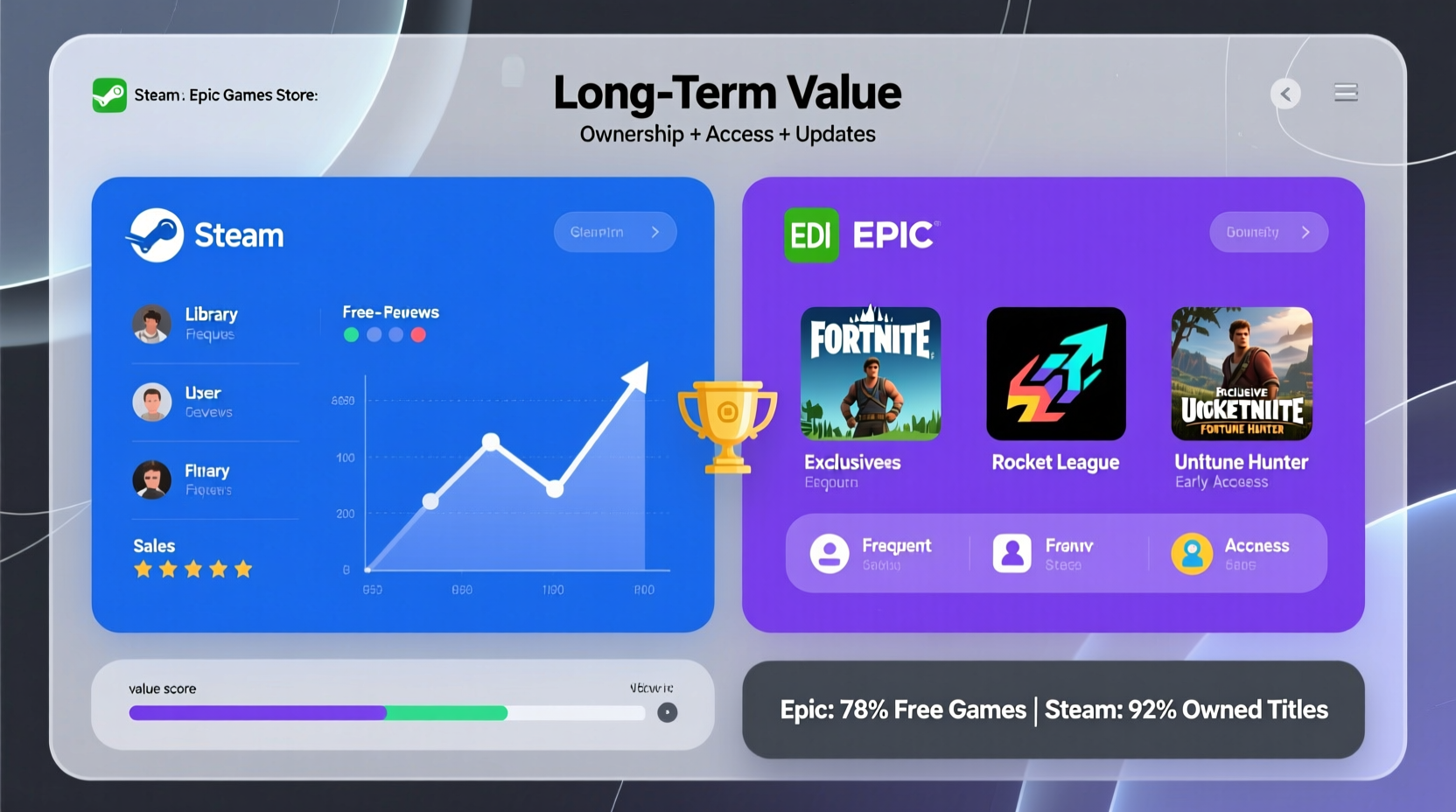 steam games vs epic games store exclusives which platform has better long term value