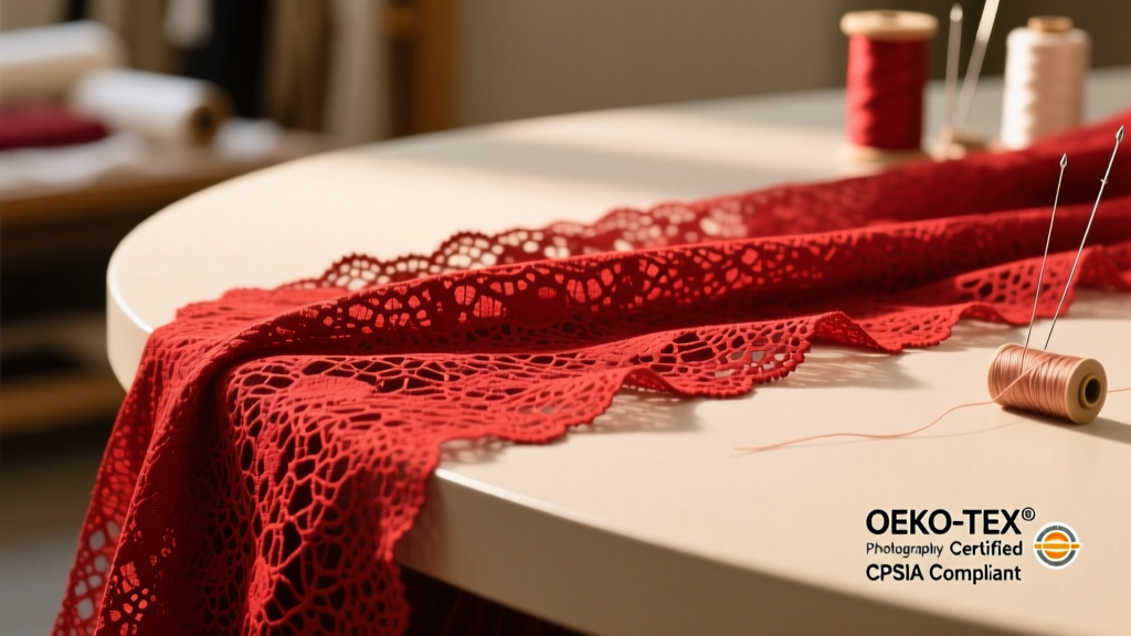 High-Quality Red Fabric Lace: Safety, Standards & Sourcing Guide