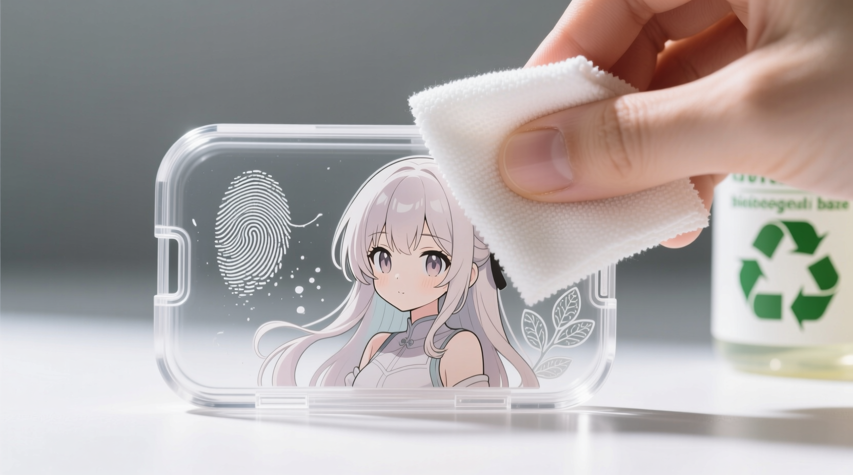 eco friendly fingerprint removal for acrylic cases
