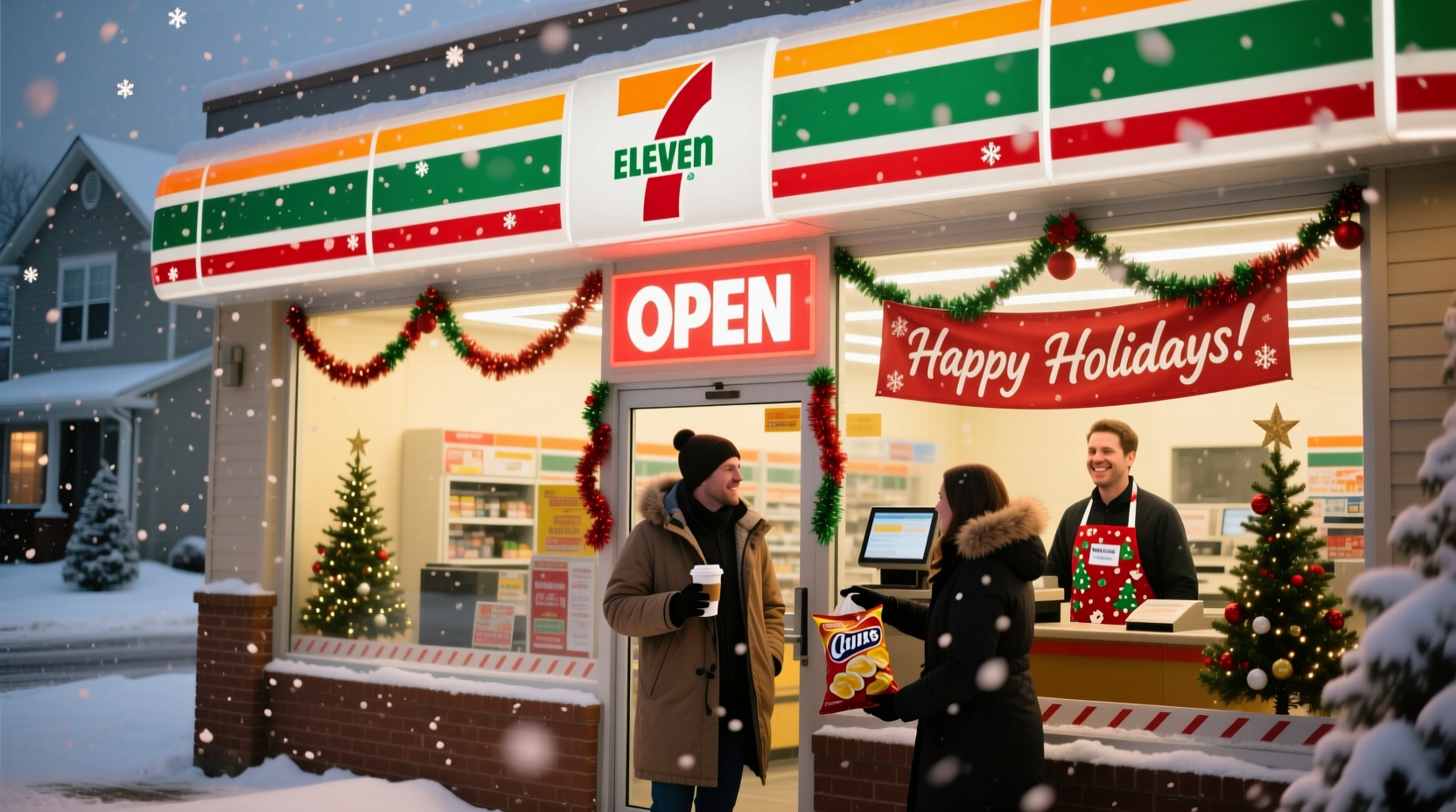 is 7 11 open christmas