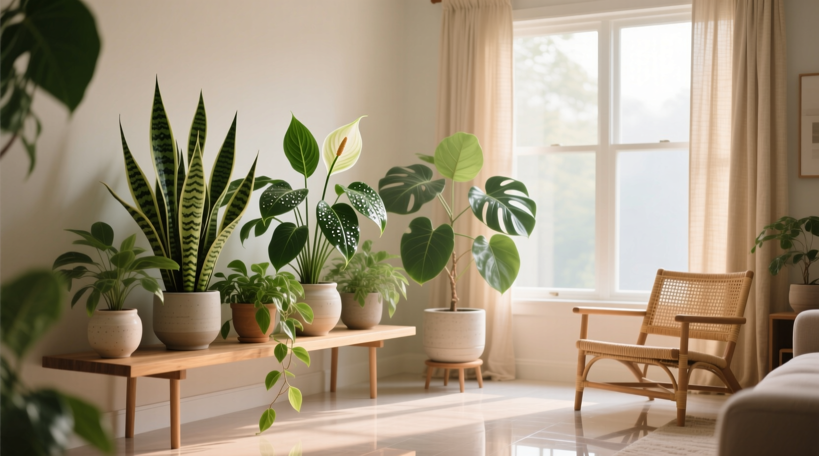 indoor plants purify air
