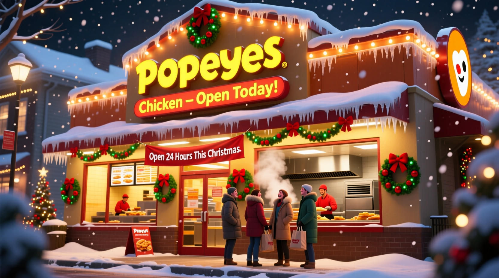 is popeyes open christmas