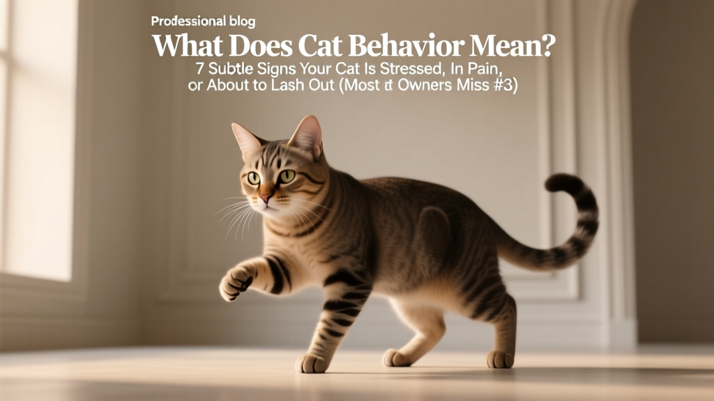 What Does Cat Behavior Mean Warnings? 7 Subtle Signs Your...