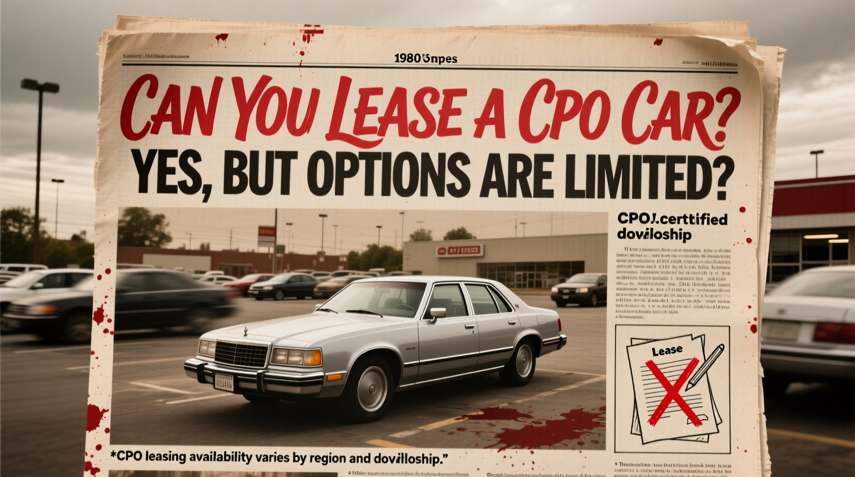 can you lease a cpo car