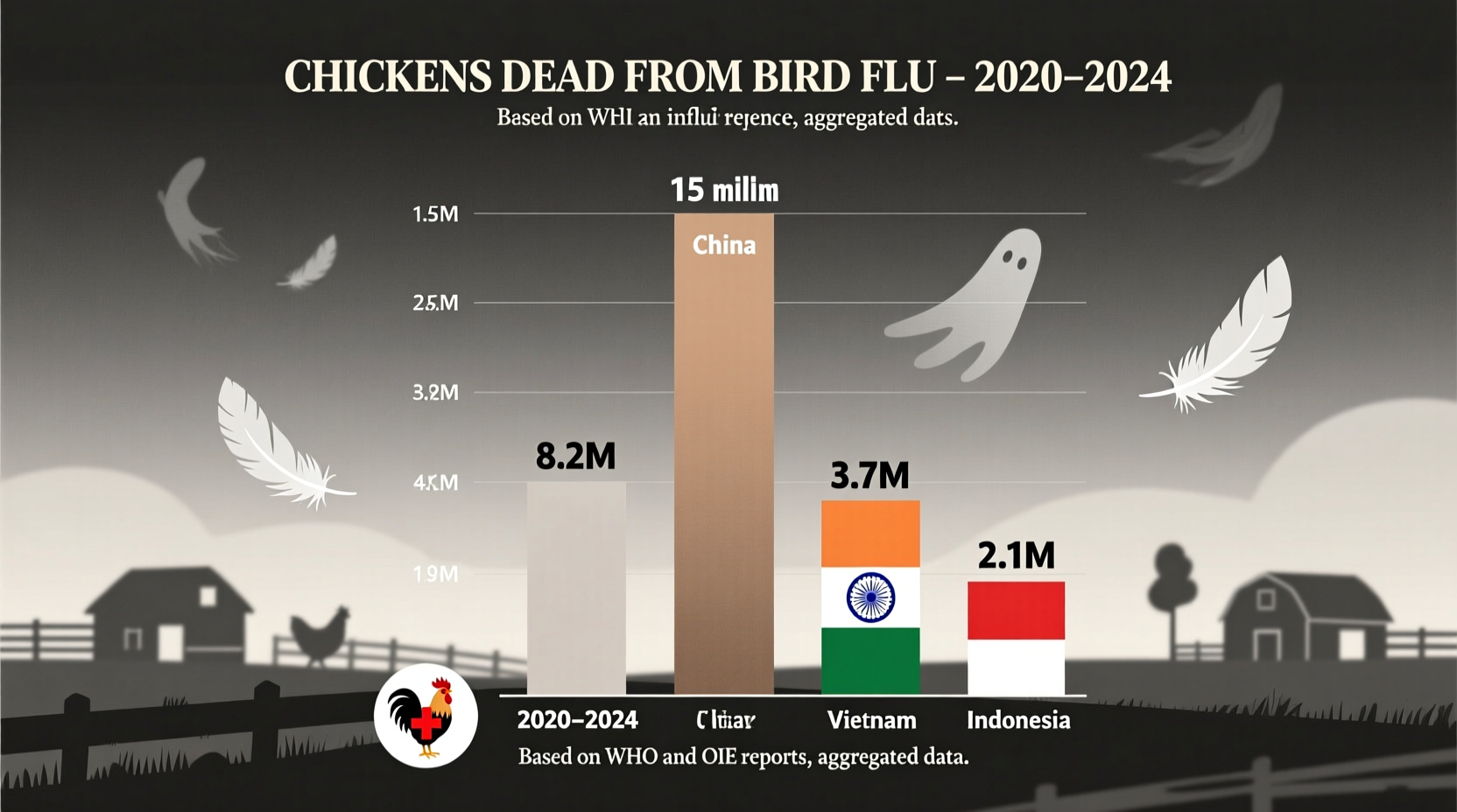 how many chickens died from bird flu