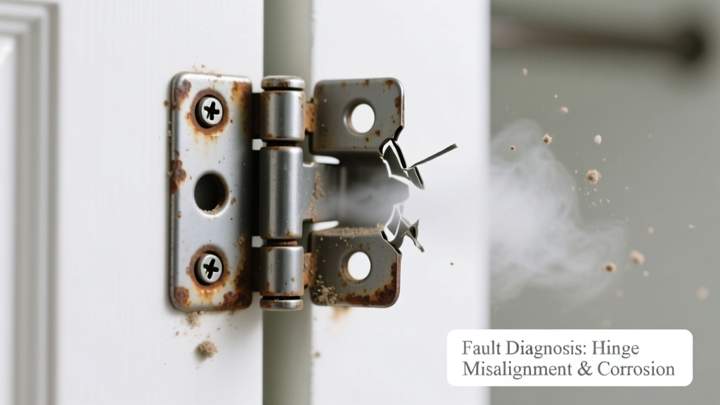 Closet Door Hinge Broken and Smells Bad: Quick Diagnosis
