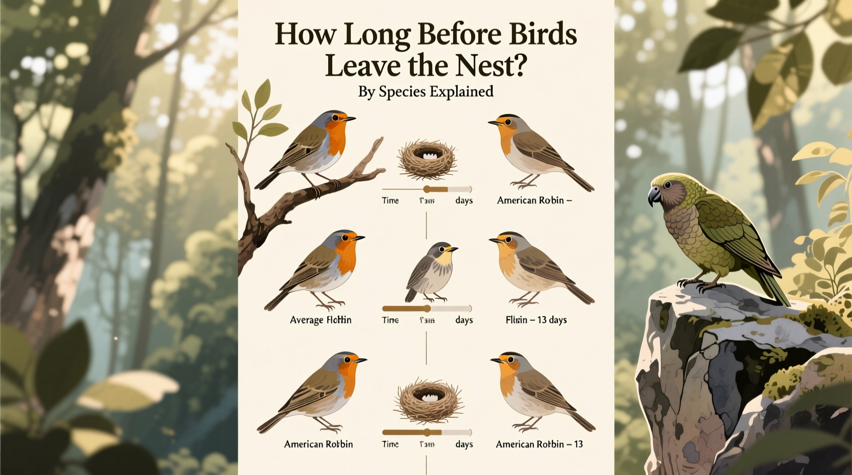 How Long Before Birds Leave the Nest? By Species Explained