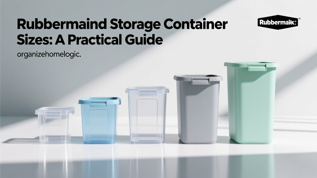 Rubbermaid Storage Container Sizes: A Practical Guide