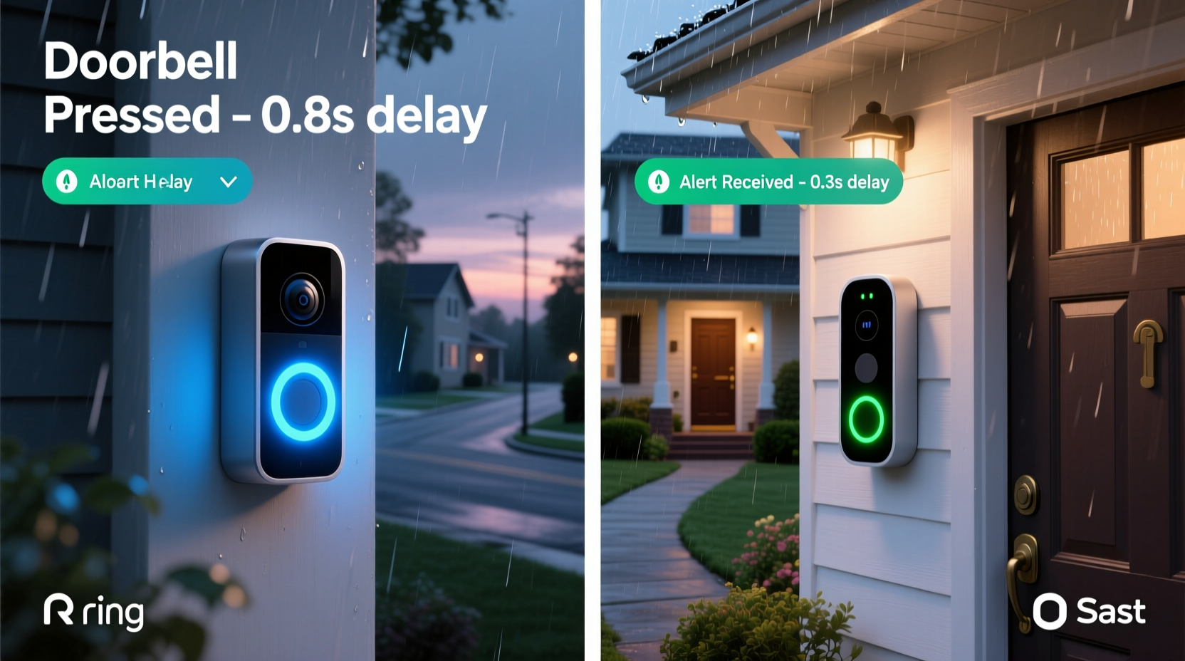 ring doorbell vs nest hello which has faster notification speeds free tier