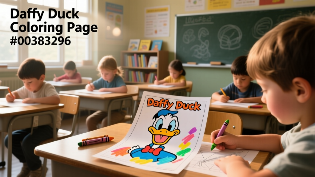 Daffy Duck Coloring Pages_00383296: Developmental Benefits, Educational Integration, and Best Practices for Early Childhood Use