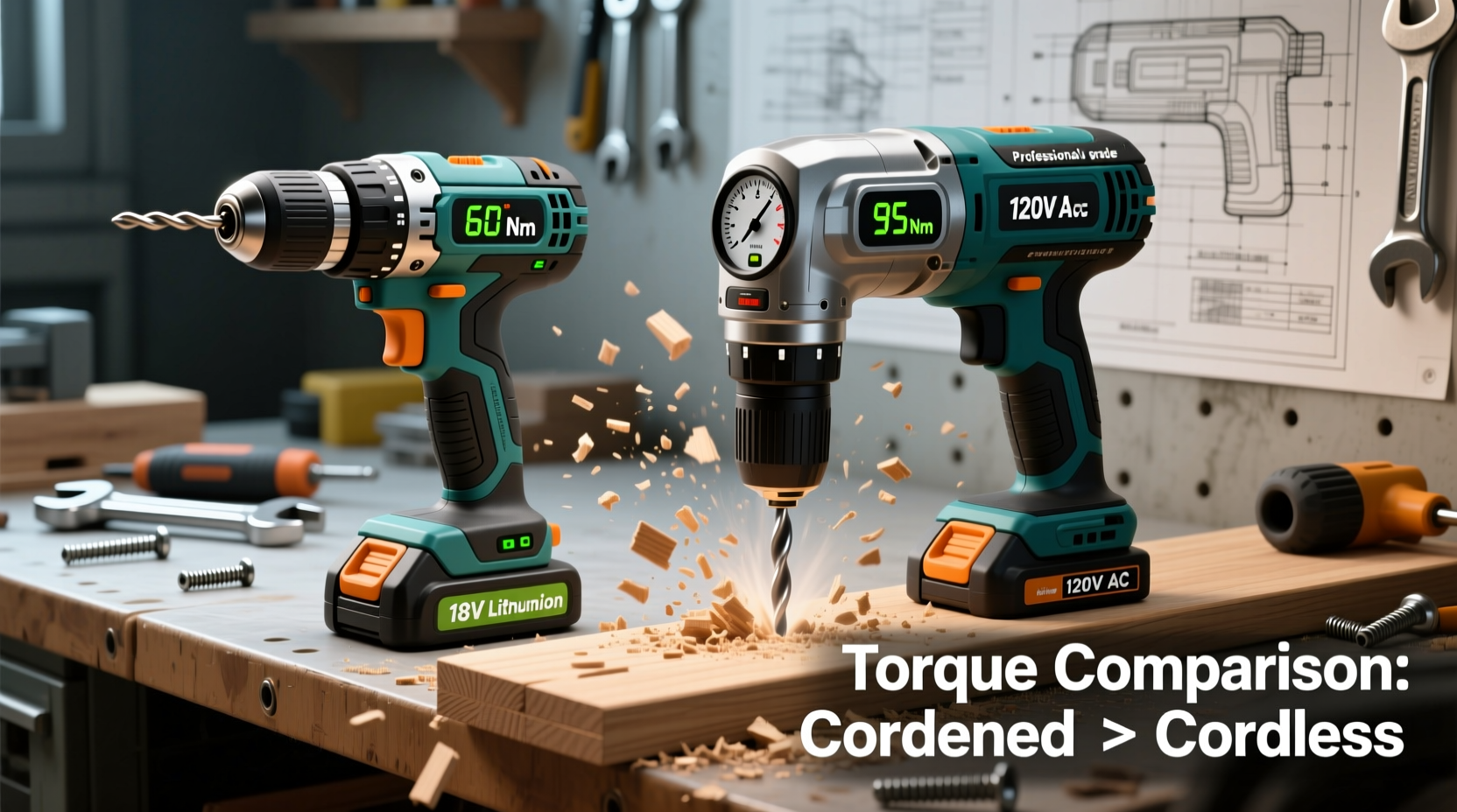 cordless drill vs corded which offers more torque for home projects