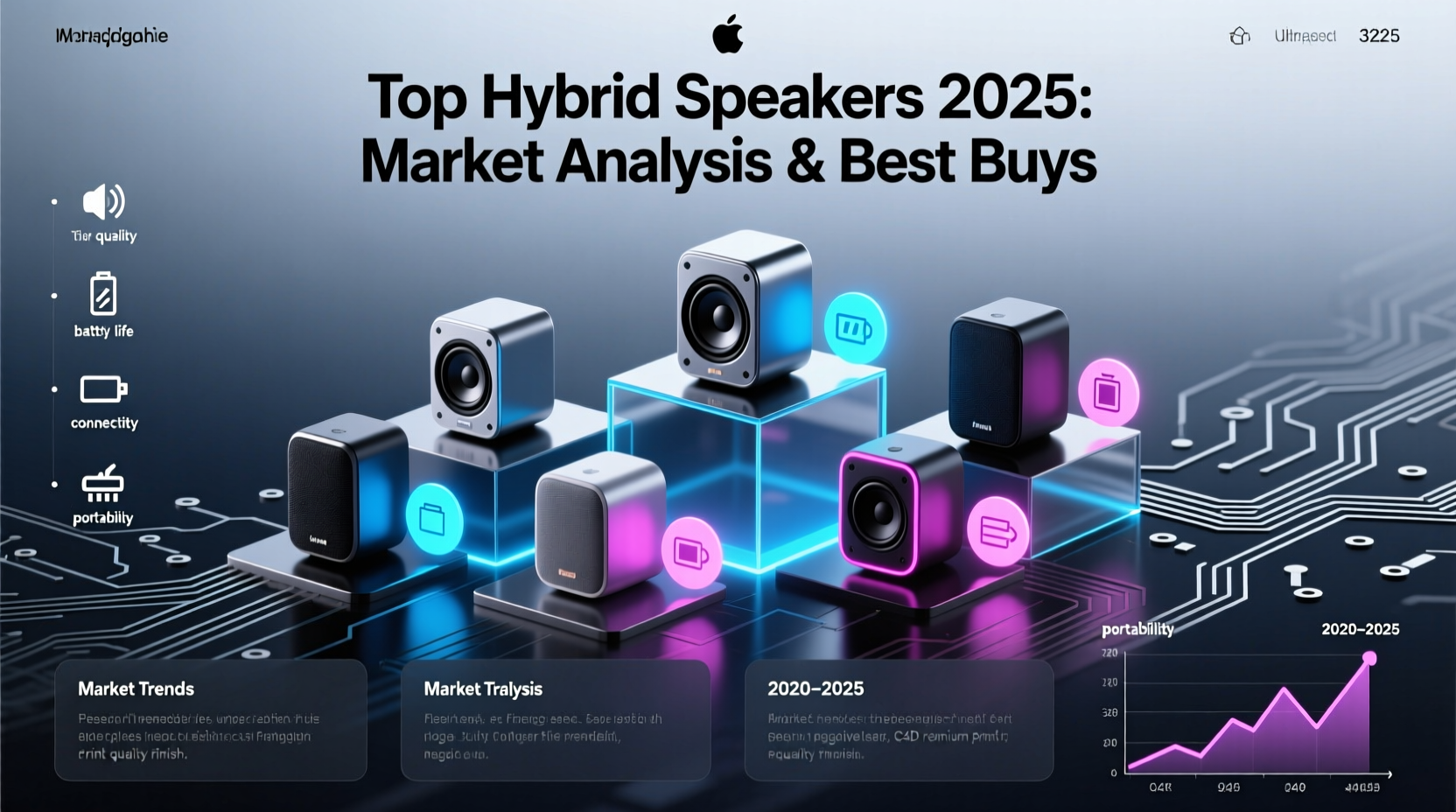 hot selling hybrid speakers