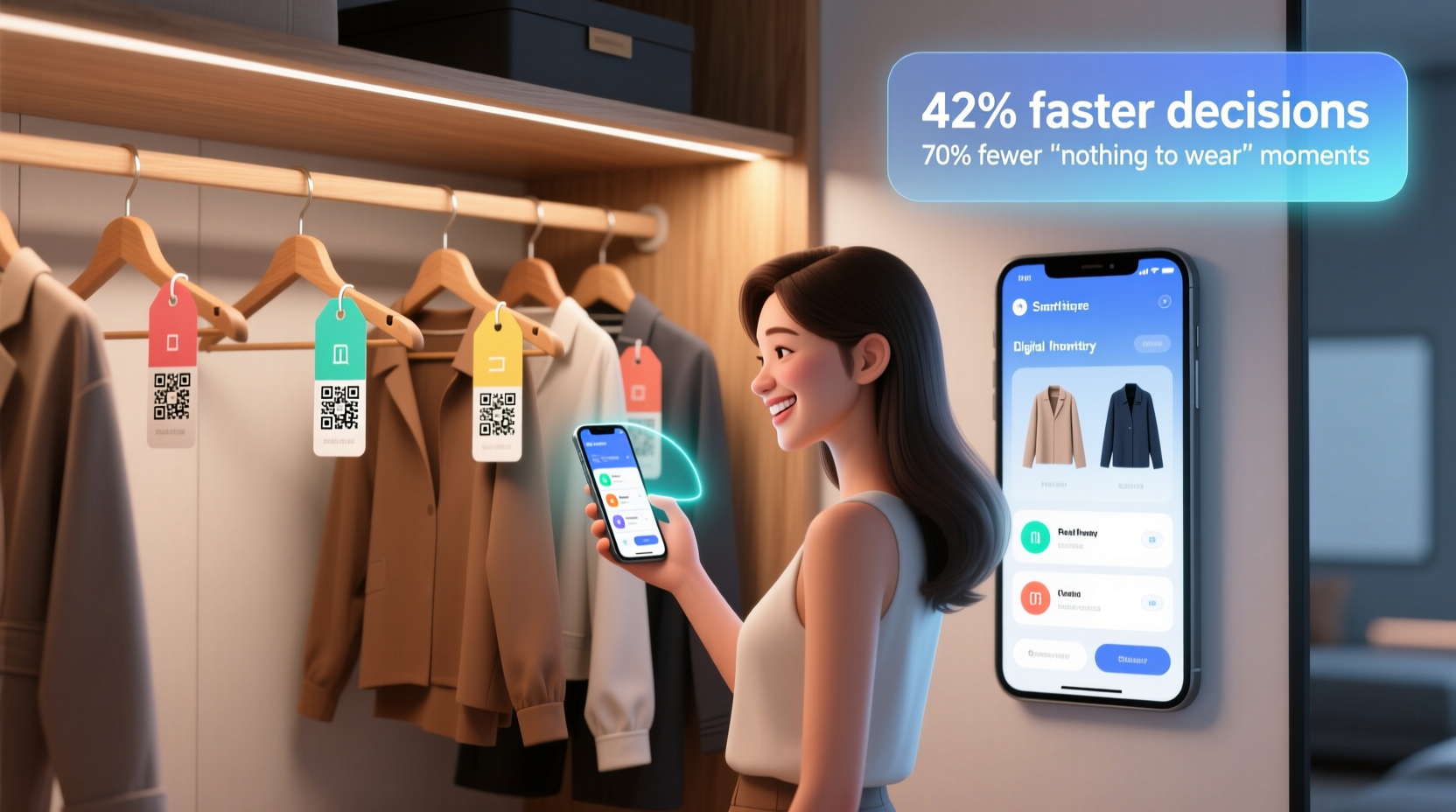 closet inventory app physical labels worth it