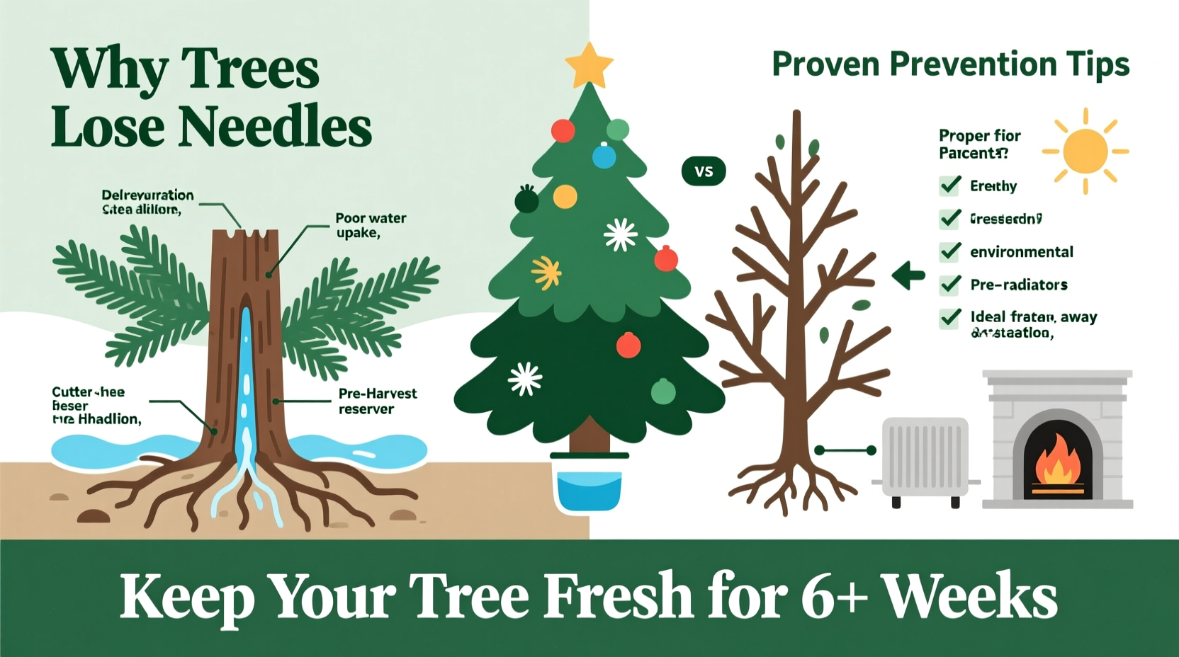 why does my christmas tree lose needles within days and how to prevent it