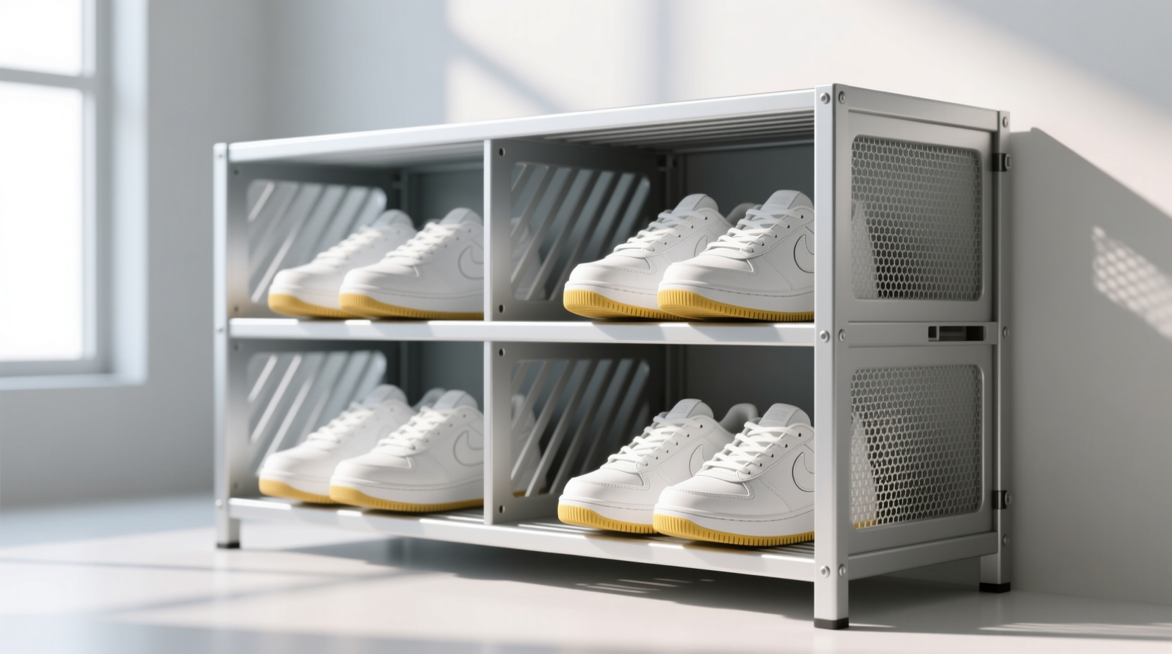 closet shoe racks with ventilation do they prevent yellowing