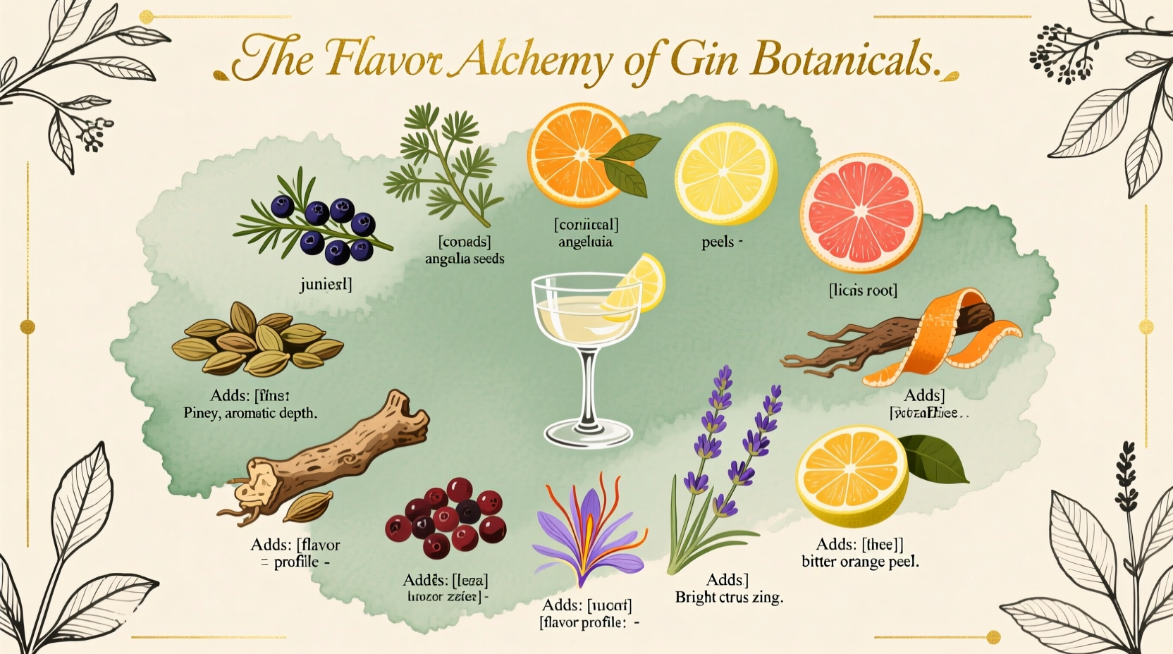 gin botanicals guide what each ingredient adds to the flavor