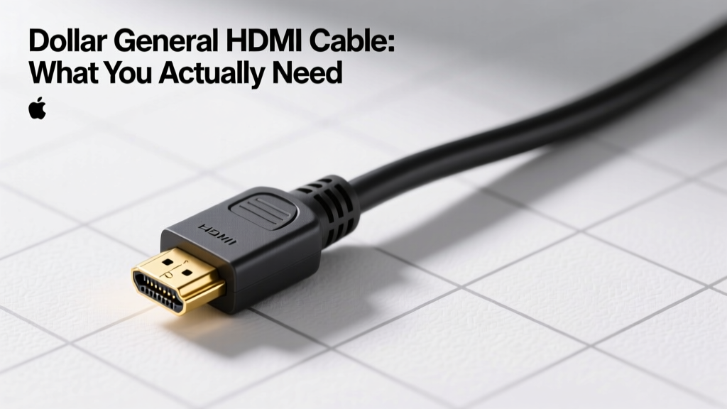 Dollar General HDMI Cables: 4K Performance Tested