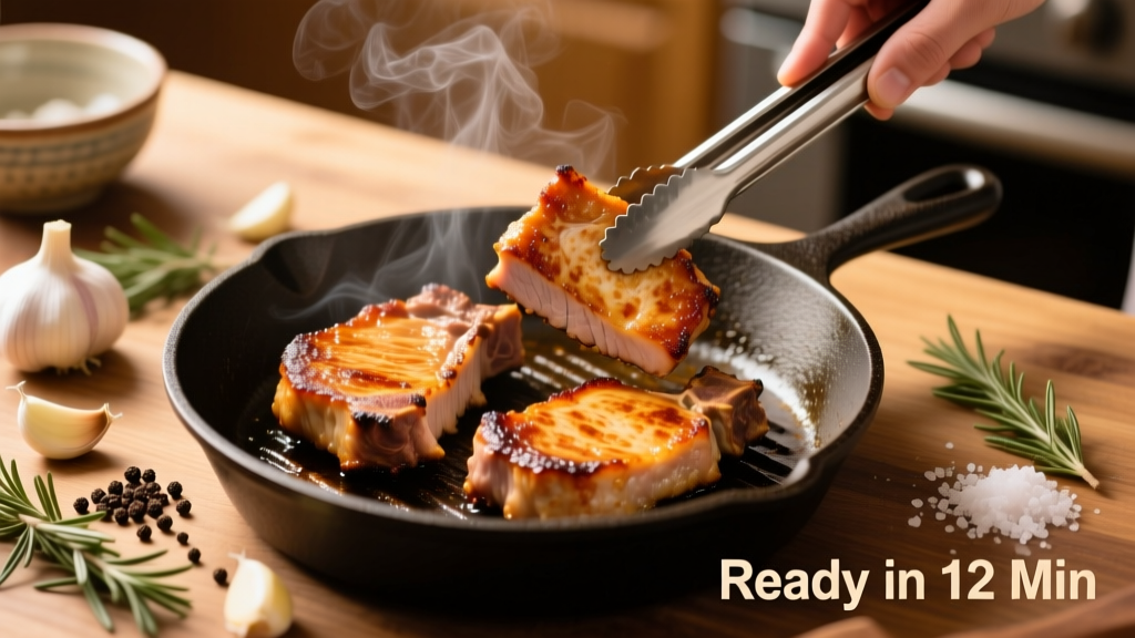 Air Fryer Breakfast Pork Chops: Crispy & Ready in 12 Min