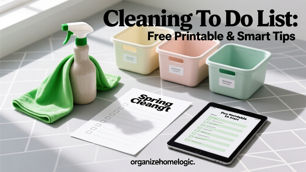 Spring Cleaning To Do List: Free Printable & Smart Tips