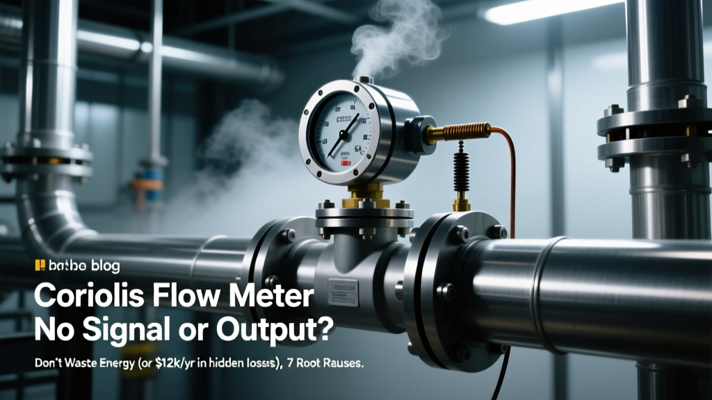 Coriolis Flow Meter No Signal? 7 Causes & Fixes