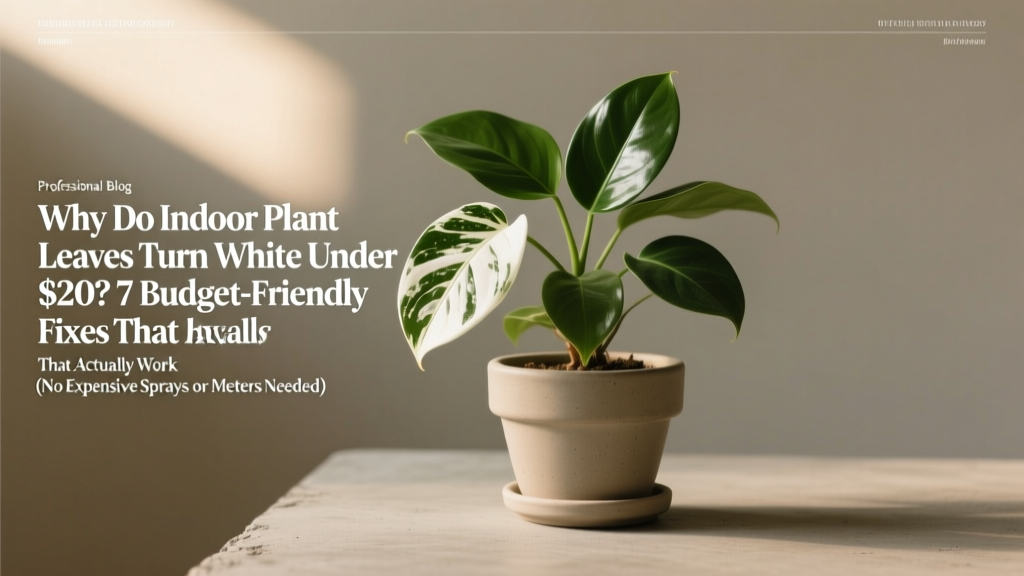 Why Do Indoor Plant Leaves Turn White? 7 Fixes Under $20