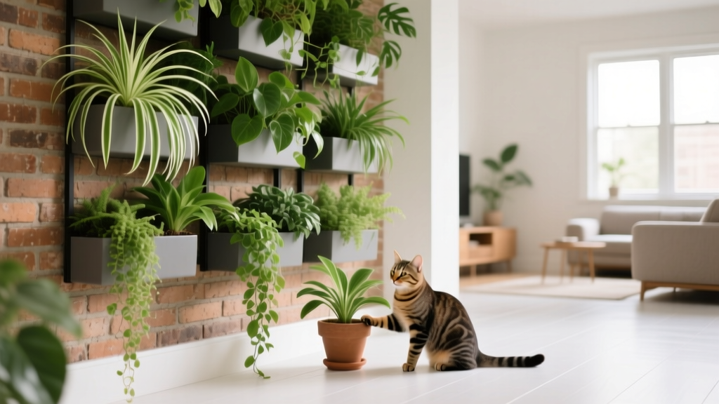 Cat-Safe Shingling Plants on Brick Walls