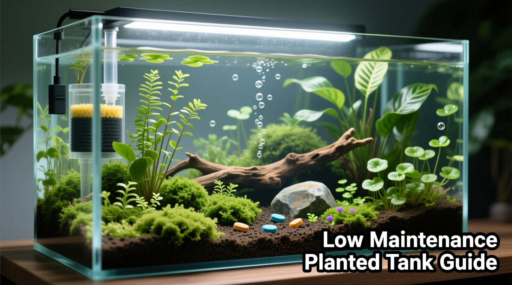 how to set up a low maintenance planted tank for beginners