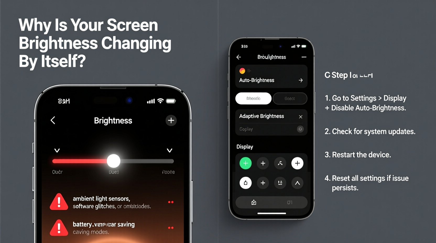 why is my screen brightness changing by itself and how to disable it