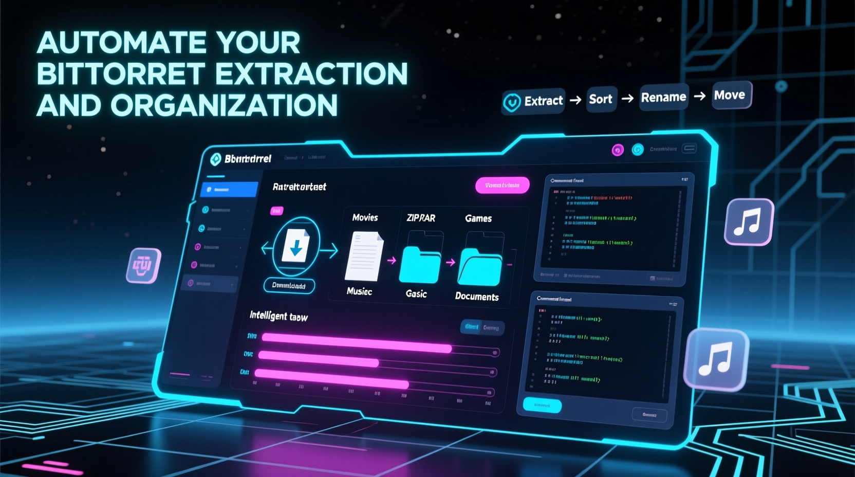 automate your bittorrent extraction and organization