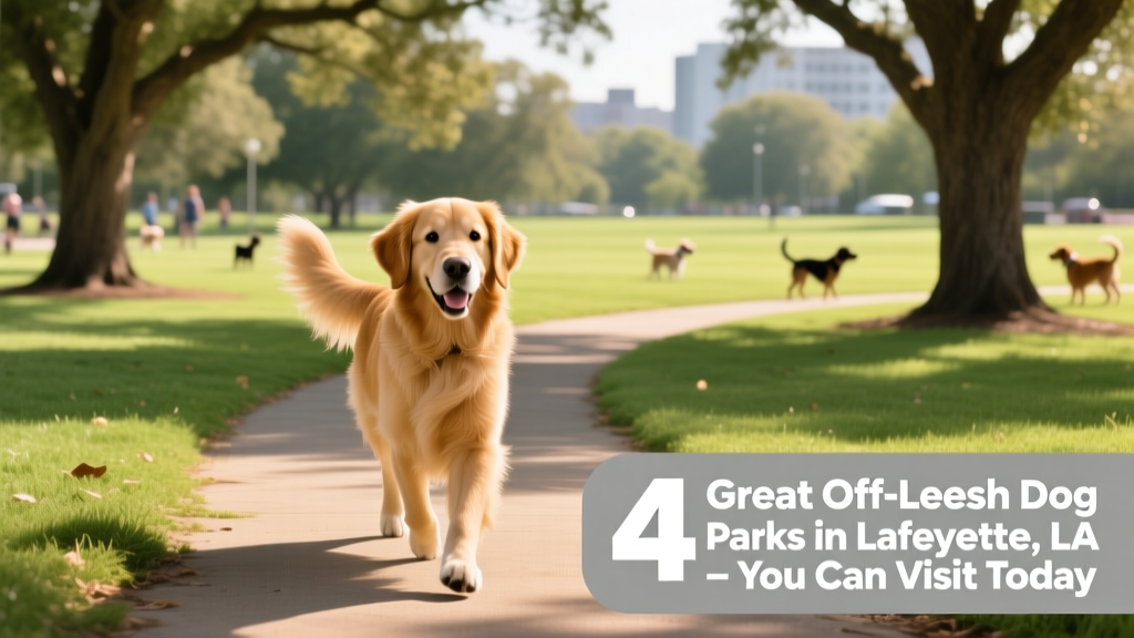 dog walking in the park