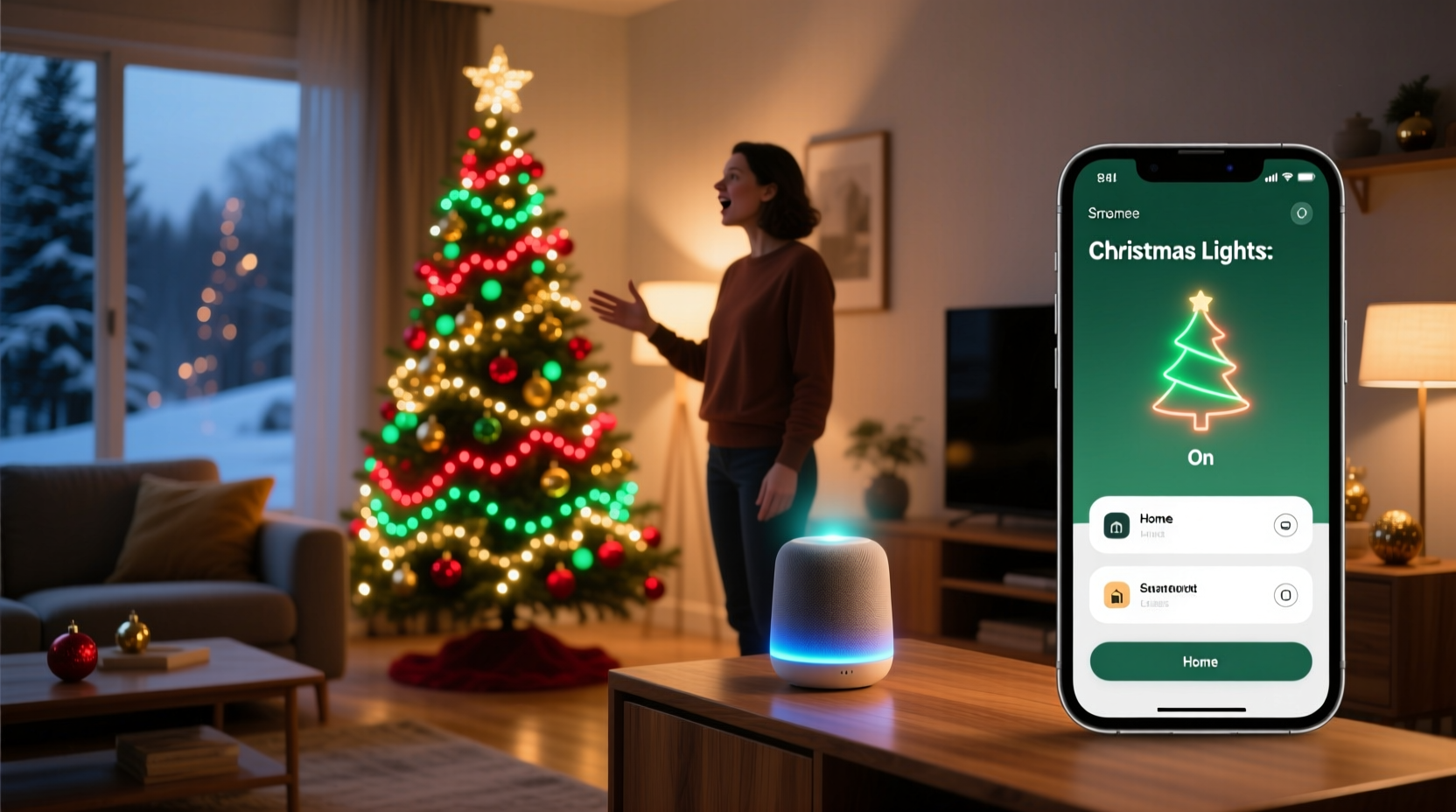 can you use voice commands to turn your christmas lights on and off