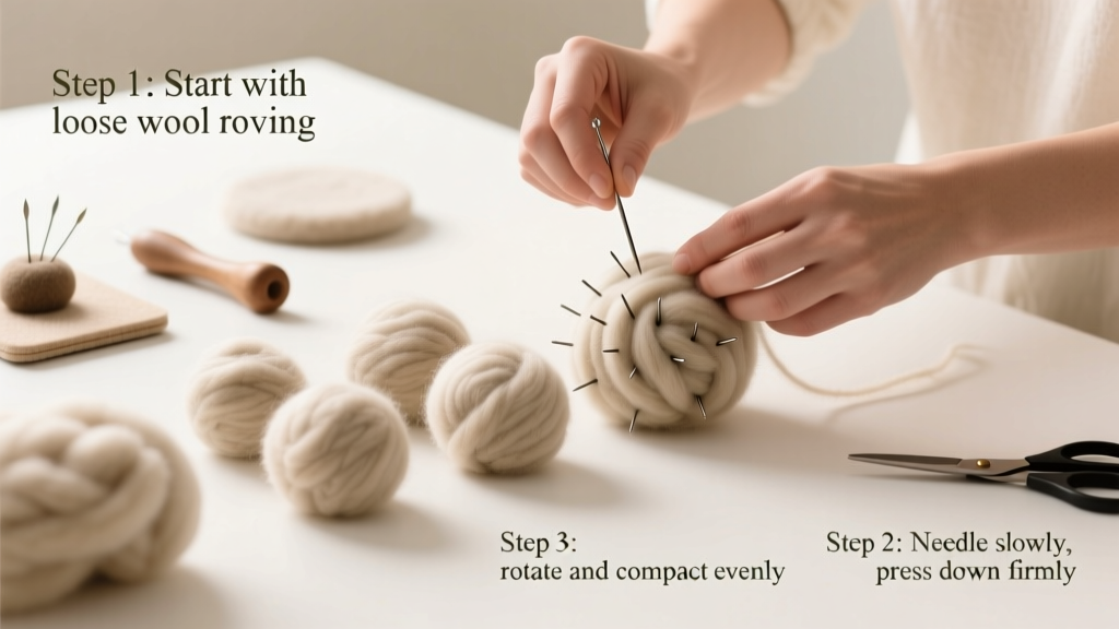 How to Felt Wool: A Step-by-Step Hand-Felting Guide