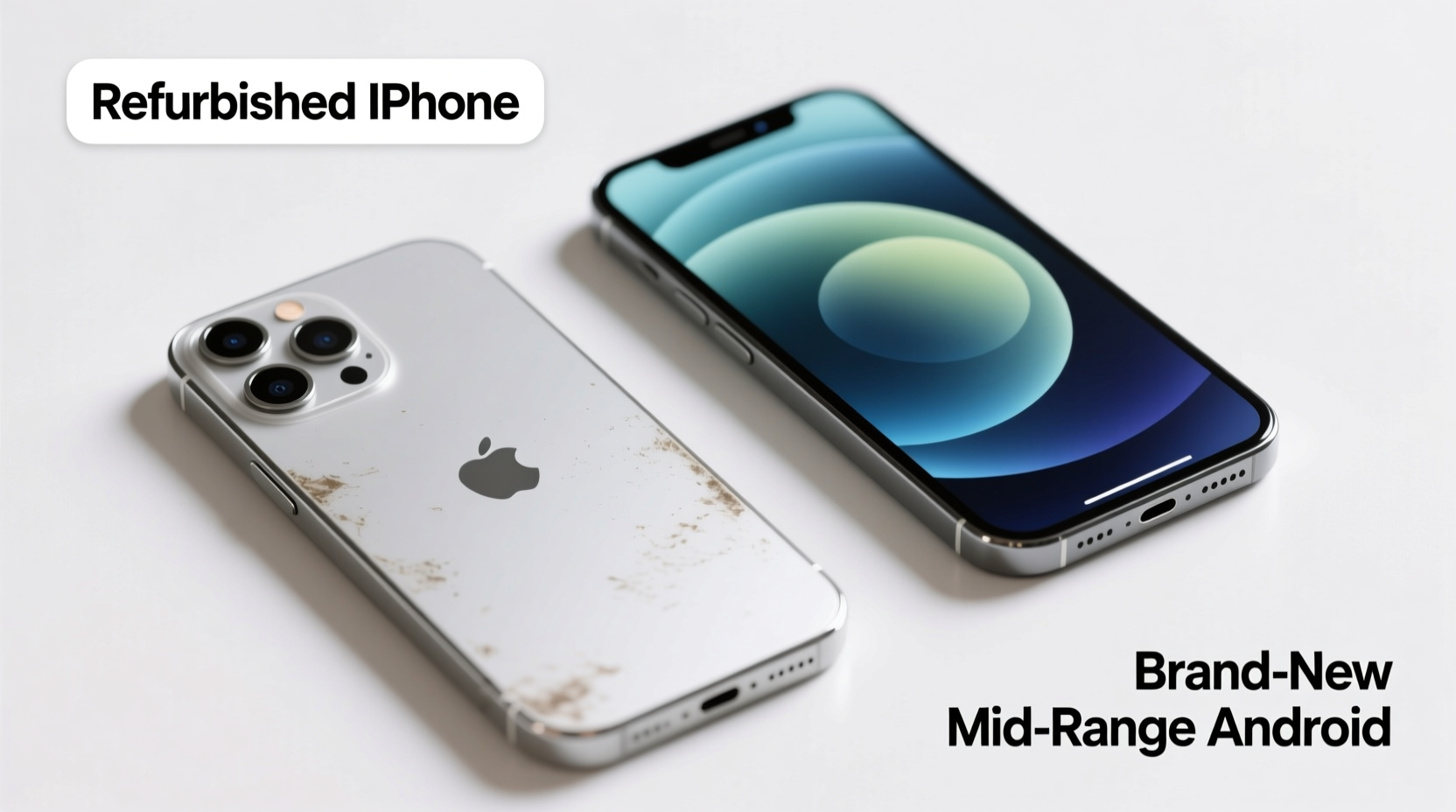 refurbished iphone vs brand new android mid range which offers better value