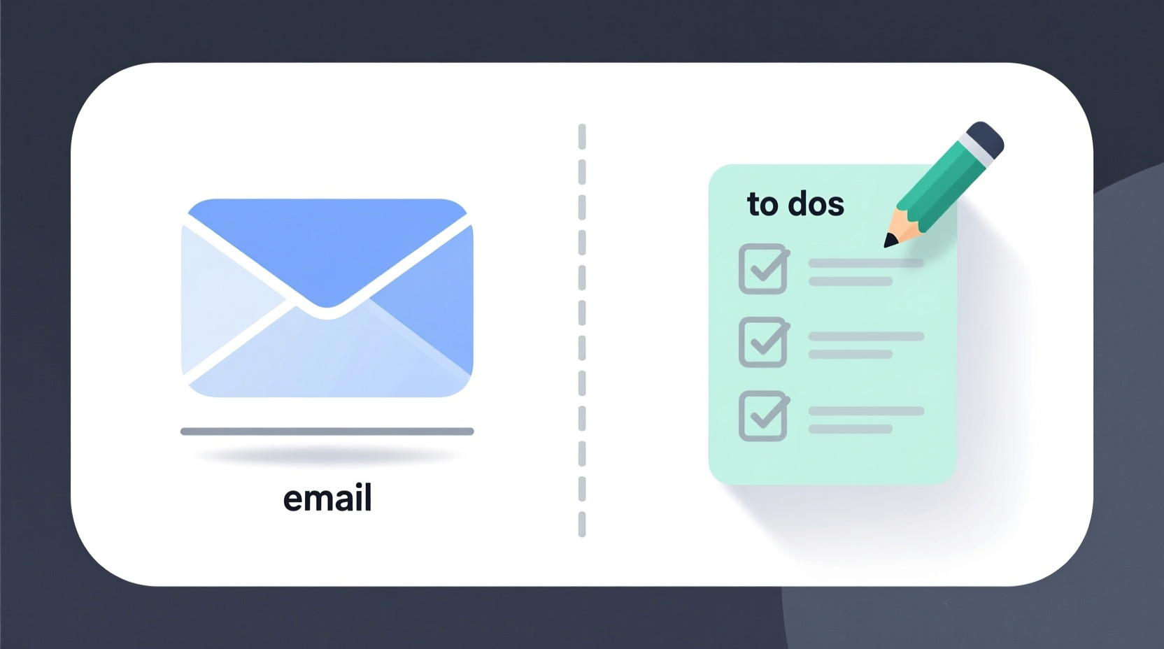 separate your email from your to dos