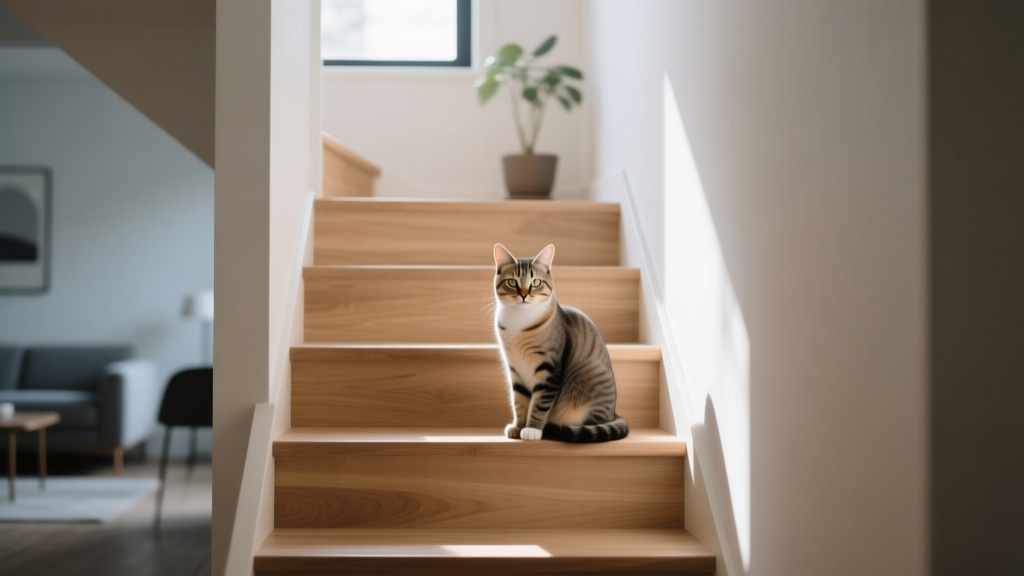 Why Cats Sit on the Staircase Middle Step