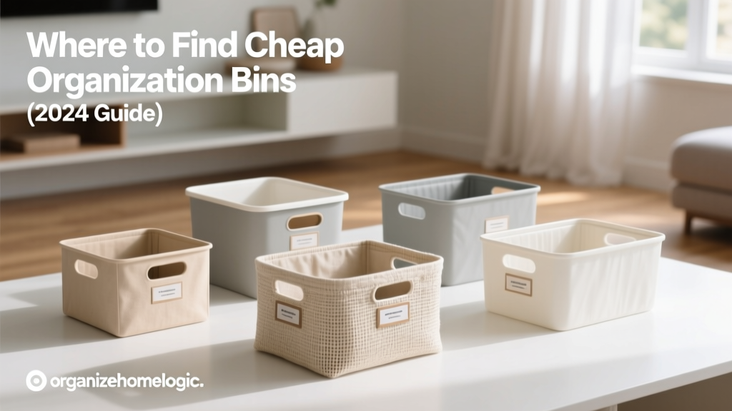 Where to Find Cheap Organization Bins (2024 Guide)