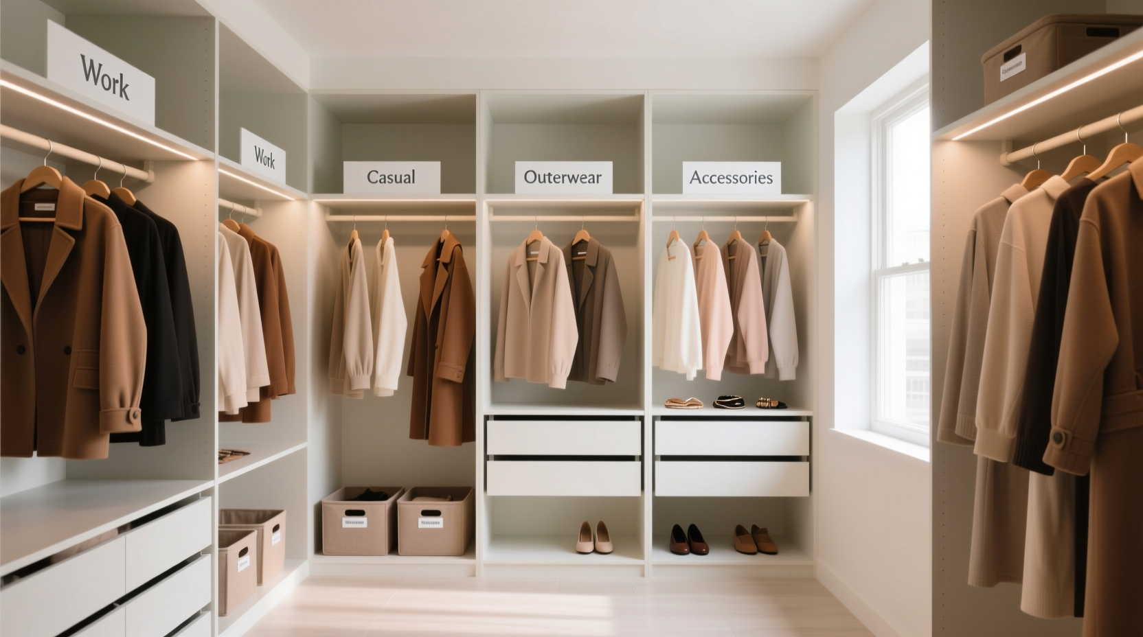 closet organization tips for tech wardrobe