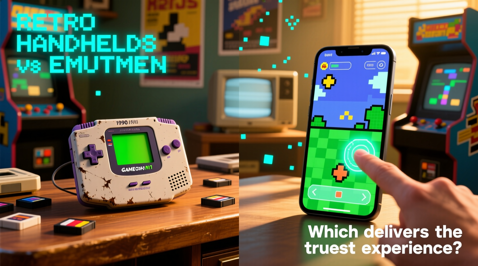 retro handheld consoles vs emulation apps which gives the best gaming experience