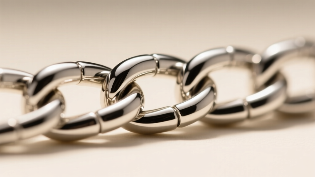 Close-up macro shot of a 3mm 925 sterling silver curb chain link showing high-polish finish and precise laser-soldered joints