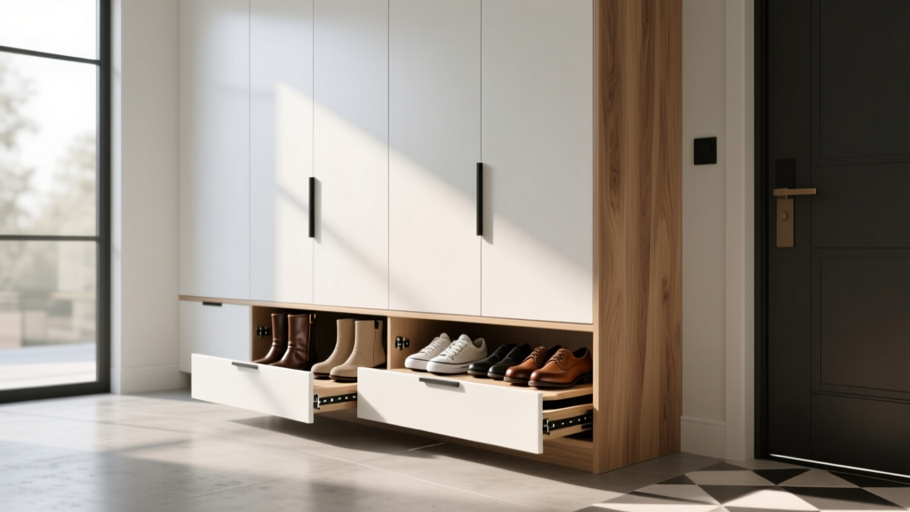 Design a Cabinet with Built-In Shoe Rack: Smart Solutions