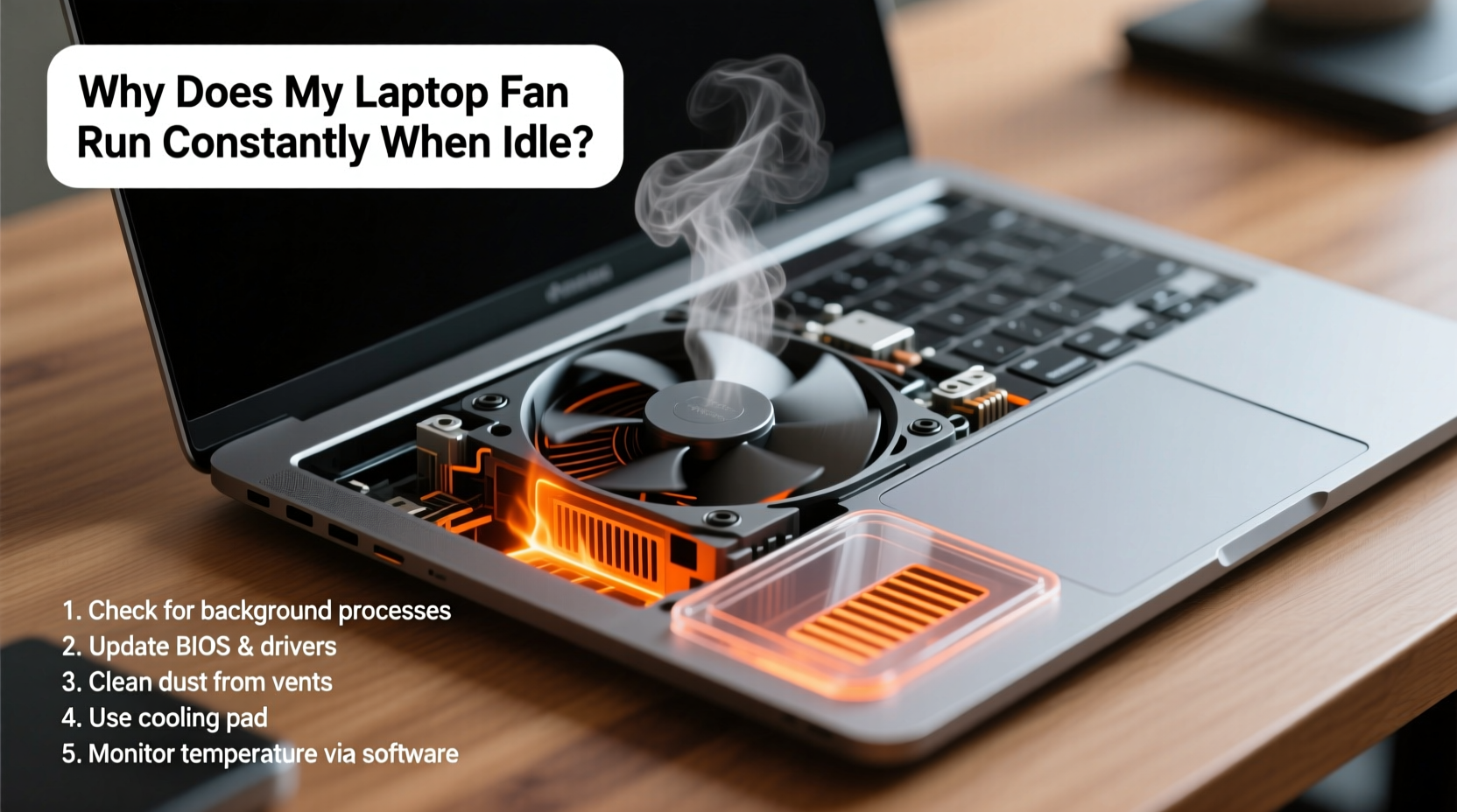 why does my laptop fan run constantly even when idle fixes that cool things down