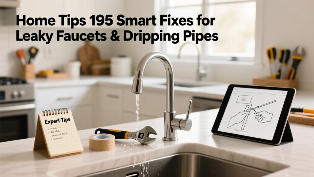Home Tips 195: Smart Fixes for Leaky Faucets & Dripping Pipes