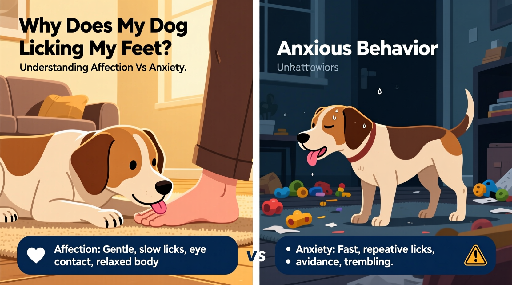 why does my dog lick my feet understanding affectionate vs anxious behavior