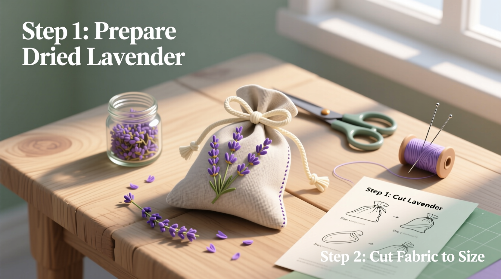 5 Easy Lavender Sachets DIY | TheHomeSprouts