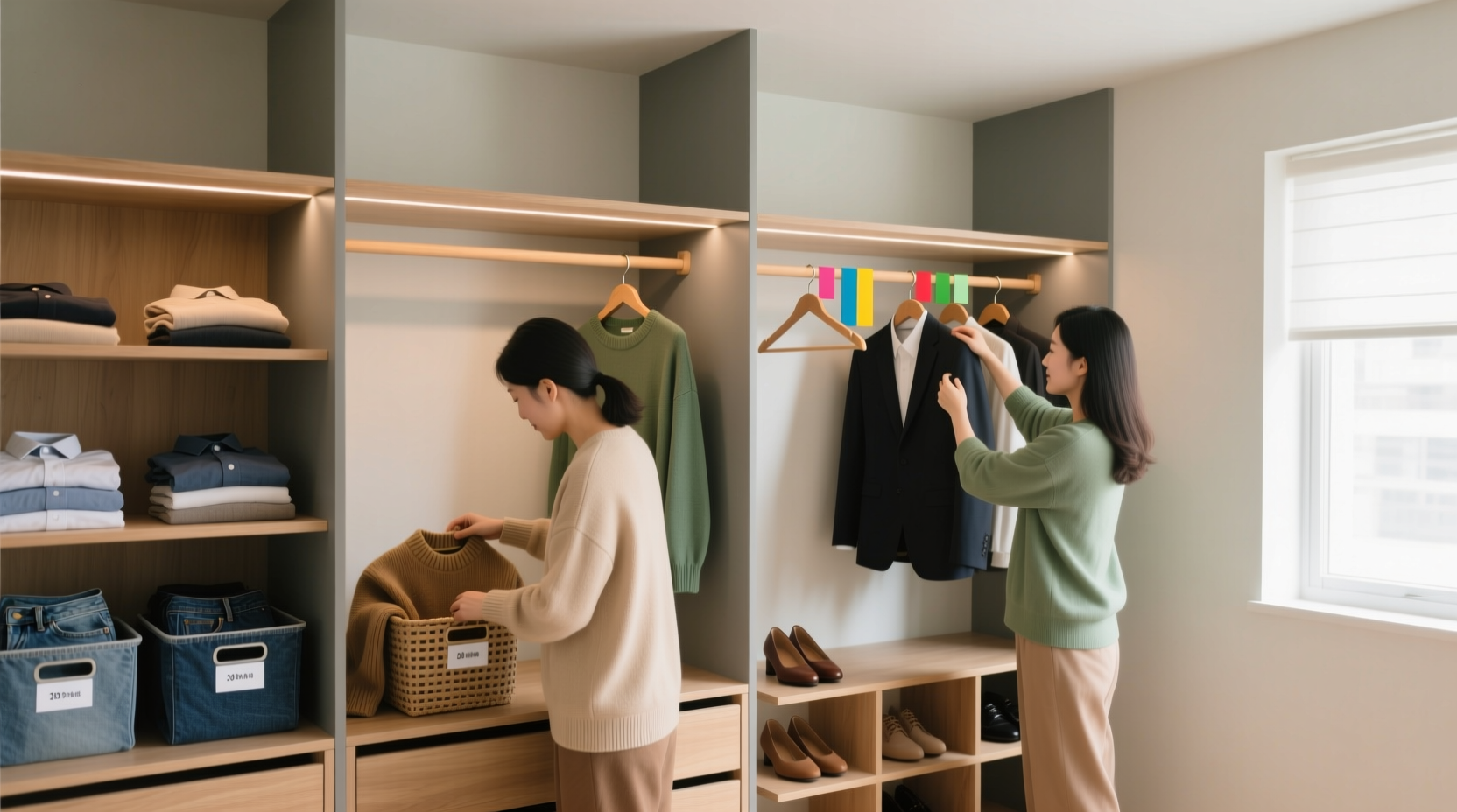 shared closet organization without passive aggression